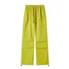 Pantalones Casuales de Moda para Exteriores para Hombre 2026 Otoño Nuevo Americano Plisados Sueltos Rectos Cargo Paracaidista Pantalones de Montañismo