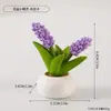 Adornos Creativos y Lindos de Plantas en Maceta de Escritorio, Decoraciones de Flores Artificiales para el Hogar, Mini Flores Artificiales, Manualidades de Resina y Decoraciones