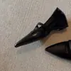 Zapatos Mary Jane súper suaves de piel de oveja con punta y que aumentan la altura para mujer, zapatos casuales retro estilo francés sin cordones