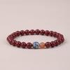 Pulsera de Loto de Cinabrio Mineral Crudo Natural Arena Dorada Púrpura para Hombres y Mujeres, Pulsera de Meditación de Cuentas de Buda de Arena Dorada Púrpura para el Año de Nacimiento