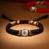 Pulsera Benmingfo Nudo Diamante Zodiaco Plata Cuerda de Mano para Hombres y Mujeres Cuentas Haoyun Cuerda Roja Benmingnian para Hombres y Mujeres