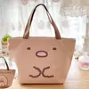 Bolsa de almoço PU japonesa bolsa térmica fofa desenho animado grande estudante trabalhador de escritório bolsa térmica para marmita bolsa de almoço peixe feio