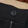 Pantalones de lana rectos cálidos para hombre de otoño e invierno, poliéster de lana elástico, sin planchar, antiarrugas, pantalones casuales de negocios para hombre