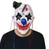 Nova Máscara de Palhaço de Terror Touca Festa Nariz Vermelho Máscara Palhaço Halloween Máscara de Látex Festa Brilhante