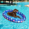Cama Flutuante Inflável para Pets em PVC com Capa de Tecido para Piscina, Colchão Flutuante, Tapete Flutuante para Natação, Boia Inflável para Pets