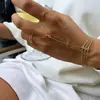 Amazon Transfronterizo Nuevo Pulsera de Cadena para Dedos Multicapa Pulsera Incrustada con Circonita Joyería de Moda Regalo de Cumpleaños para Niña