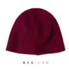 Gorro de Punto 100% Cachemira Pura para Otoño e Invierno, Gorro de Lana Cálido de Moda Unisex, Gorro de Cachemira