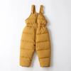 Conjunto de top com gola de pele de inverno transfronteiriço para crianças, espessado, quente, conjunto de alças para bebês em estoque, atacado