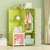 Guarda-Roupa Simples Moderno Infantil Desenho Animado Armário de Armazenamento Espesso para Crianças Guarda-Roupa de Bebê Guarda-Roupa de Plástico