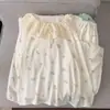 Directo de Fábrica Otoño Nueva Llegada Celebridad de Internet Transmisión en Vivo Más Vendido Doble Borde Largo de Encaje Pijama Algodón Nube Dulce Ropa para el Hogar