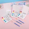 Libro de Pintura a la Acuarela para Niños, Educación Preescolar, DIY Hecho a Mano, Álbum de Graffiti Educativo para Bebés, Libro de Colorear con Temática de Dibujos Animados