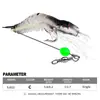 Cebo Luya Camarón Suave 7cm 5.8g Camarón Biónico Luminoso con Anzuelo Camarón Falso Cebo Falso Luya Lubina Pez Negro Boca Pellizcada Matar