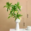Flor artificial de alta gama flor falsa decoración de flor artificial planta verde biónica planta artificial en maceta decoración de mesa de sala de estar interior adornos florales