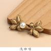 Botón de Placa Cheongsam Hengmeihe Estilo Nacional Perla de Alto Brillo Botón Hecho a Mano Tendencia Nacional Bermellón Ciruela Dinastía Han Accesorios Decorativos