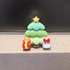 Novos Tênis de Árvore de Natal Fivela Decorativa Laço Xadrez Alce Contas de Madeira Fivela de Sapato com Contas Tênis de Treinamento Moral para Crianças