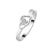 Anillo de Pareja Sijun Estilo Trendy ins Anillo Abierto Anillo de Dedo Nube de Diamante Moda Simple Anillo de Circonita