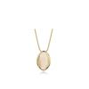 Collar de Cristal de Cabello Natural Diseño Nicho para Mujer Colgante Francés Ovalado Ajustable Transparente Exagerado Collar Vintage