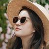 Gafas de Sol Estilo Xu Hongdou en Color Té con Leche, Marco Pequeño de Moda 2023, Elegantes Gafas para Fotografía Callejera, Exteriores Uv400