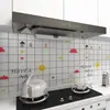 Pegatina de Pared Autoadhesiva de Dibujos Animados Pegatina a Prueba de Aceite para Cocina Papel Tapiz de Azulejos Impermeable para Baño Estufa Resistente a Altas Temperaturas Calcomanía de Renovación