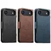 Adecuado para funda de teléfono plegable Iphone18Promax, Carga inalámbrica Magsafe, Funda de cuero con tarjetero Samsung