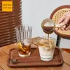 Vaso de Vidrio Templado Gaonuo, Vaso para Cerveza de Bar, Vaso de Agua Apilable, Taza de Café Resistente al Calor, Vaso de Boca Ancha Anticaídas, Vaso para Jugo