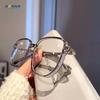 Gafas Transparentes Ultraligeras para Miopía para Mujer con Montura Grande, Aspecto Adelgazante, Monturas de Gafas Poligonales