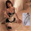 Roupa Íntima Sexy Tamanho Grande Sedução Quente Cama Uniforme Sexy Tentador Vestido de Empregada Pijama Apaixonante Charme da Meia-Noite Mulheres