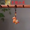 Pingente Chaveiro Cavalo Pintado, Ornamento Pendurado Carruagem de Cavalo Esculpida em Sândalo Yiming Xianyuan, Pingente de Bolsa, Corrente para Celular Presente