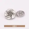 Botones Pequeños Estilo Chanel Cosidos a Mano con Diseño Floral, Botones Metálicos para Ropa, Gabardinas, Chaquetas, Suéteres y Prendas de Punto
