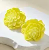 Pendientes exagerados, pendientes florales, pendientes de moda transfronterizos de comercio exterior, pendientes de lujo ligero de alta gama para mujer