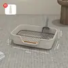 Banheiro Extra Grande para Cachorros com Recurso Anti-Salpico de Urina, Grade de Ferro Removível, Cerca Alta para Cães Pequenos, Suprimentos para Animais de Estimação no Atacado
