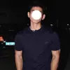Camisa de Punto de Manga Corta para Hombre Estilo Americano, Cuello Henley de un Botón, Camiseta Deportiva de Punto Ajustada que Resalta los Músculos, para Fitness