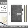 Libro de Registro de Conferencias, Cuaderno con Cubierta de Espejo, Agenda A5, Logo Personalizable, Portátil, con Ranura para Bolígrafo, Set de Regalo Empresarial