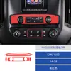 Adesivo Decorativo para Painel de CD do Controle Central Preto Piano para Modificação de Interior de Carro Gmc 1500 14-18