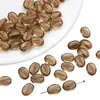 Cuentas de Frijol de Café Estilo Retro Dorado Acrílico Cuentas Sueltas Accesorios para Hacer Joyería DIY Material para Hacer Cadena de Teléfono Móvil con Cuentas