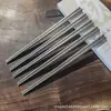 Conjunto de Hashis de Cristal Flor de Gelo de Titânio Puro Hashis de Titânio Doméstico Titânio Puro Uso Diário Cozinha Utensílios de Mesa de Titânio Material Espesso Hashis Quadrados