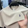 Camiseta de Manga Corta para Hombre con Logo de Pony, Modelo Nuevo 2026, Versátil Casual de Verano, Cuello Redondo