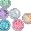 Lentejuelas Pentagrama Huecas de Colores Decoraciones para Uñas, Estrellas Huecas Macaron Populares Piezas Brillantes de Tamaños Mixtos