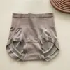 Calcinhas Pós-Parto de Cintura Alta com Controle de Barriga para Mulheres, Tamanho Grande, Sem Costura, Levanta Bumbum, Forro de Seda Antibacteriano, Modelador