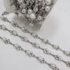 Nova corrente de pérolas com incrustação de diamante de liga Acessórios para colar DIY Acessórios bolsas roupas sapatos suspensórios corrente