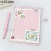 Caderno Criativo Fofo de Desenho Rilakkuma Destacável Bloco de Notas Destacável Portátil Prancheta de Desenho Caderno Bloco de Mensagens