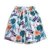 Pantalones Cortos de Flores Finos de Verano Pantalones de Playa Sueltos para Hombre 2025 Secado Rápido Pantalones Grandes de Cinco Puntos Pantalones Casuales Pantalones Largos Medios para el Hogar