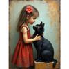 Pintura sin marco de Bruja Murciélago Casa Embrujada de Halloween Transfronteriza Pintura Decorativa para Sala de Estar Mural Más Vendido en Amazon Directo del Fabricante