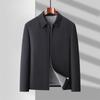 Chaqueta de Hombre Primavera y Otoño Estilo Nuevo Tallas Grandes Ropa Exterior para Hombre con Solapa Casual de Negocios Chaqueta de Hombre para Hombres de Mediana Edad y Mayores