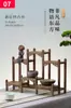 Estante para Tazas de Té de Madera Maciza J Estante Bogu Estilo Chinoiserie Caja de Almacenamiento Estante de Almacenamiento de Mesa Tetera de Té Pu'Er Alrededor de la Estufa Preparación de Té Juego de Té con B