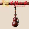 Cadena para Teléfono con Llavero de Calabaza de Sándalo Morado, Adorno de Mano, Colgante Creativo Artístico de Calabaza para Coche Yiming Xianyuan