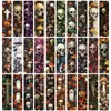 Marcadores de Encuentro Qi 30 Hongos y Calavera Redondos Marcadores Redondeados Estudiantes Lectura Páginas de Libros Papel Tarjetas de Etiquetado para Libros