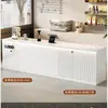 Mostrador de Bar Mostrador de Caja Mostrador Comercial Catering Tienda de Té con Leche Café Bar de Agua Gabinete Integrado Lujo Ligero Sensación de Gama Alta Recepción