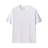 Camiseta de Manga Corta con Cuello Redondo de 230g, 20 Count, Peinada Finamente, Compacta Hilada, para DIY, Diseño Personalizado Padre-Hijo con Impresión de Logo
