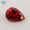 Huagang Gem Pêra Em Forma De Único Furo Colorido Zircon Pedra Nua Atacado Em Forma De Gota Branco cz Brincos Broca Buraco